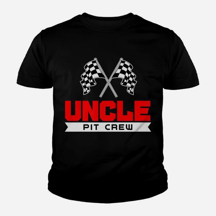 Uncle Pit Crew Funny Birthday Racing Car Costume Men Gifts Youth T-shirt