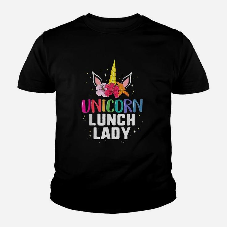Unicorn Lunch Lady School Cafeteria Youth T-shirt