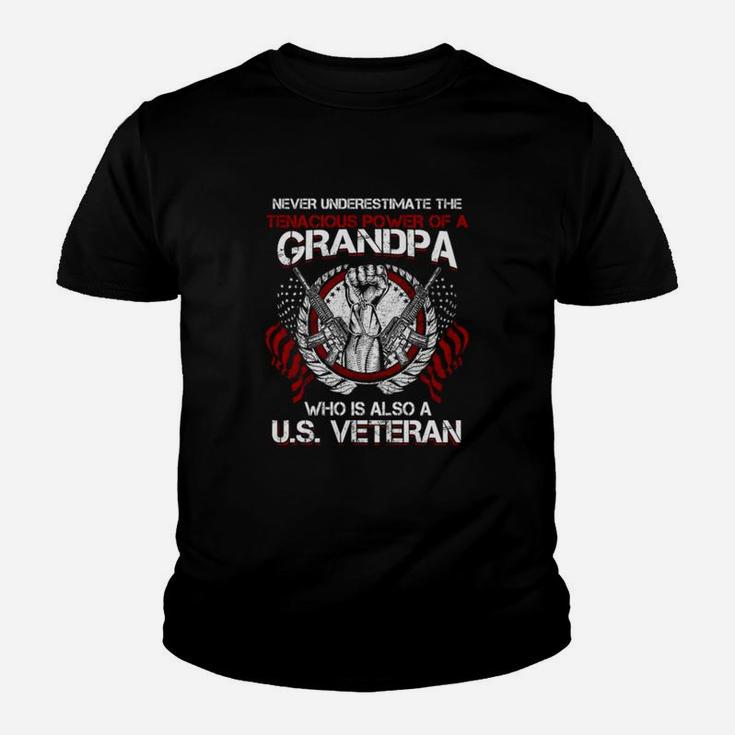 Us-Veteran-Opa Unterschätzen Sie Niemals Kinder T-Shirt