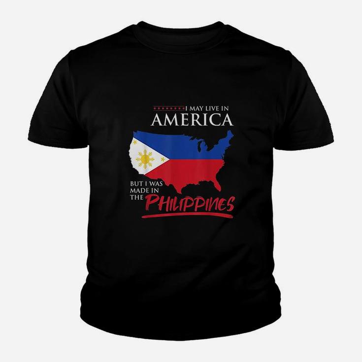 Usa American Filipino Pinoy Roots Philippines Youth T-shirt