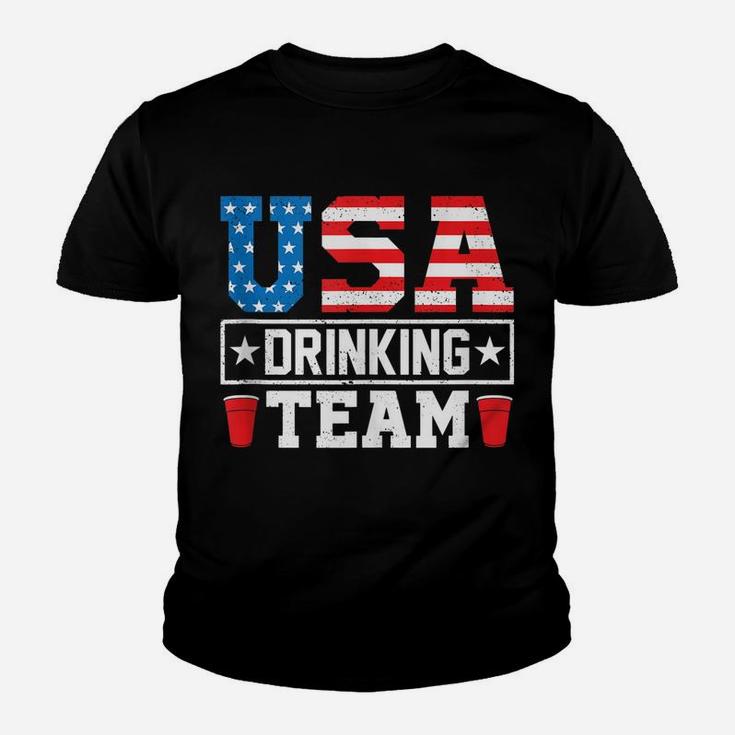 Usa Drinking Team Funny Drinking Beer Lover Gift Youth T-shirt