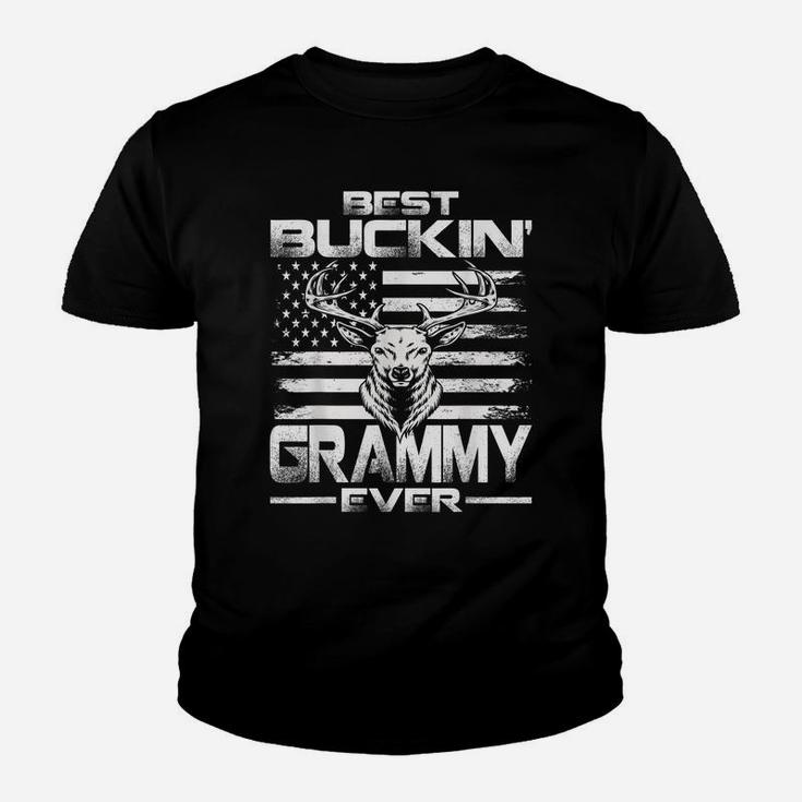 Usa Flag Best Buckin' Grammy Ever Deer Hunting Youth T-shirt