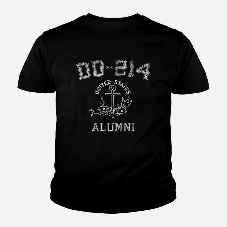 Usa Flag Dd214 Us Distressed Navy Alumni Gifts Youth T-shirt