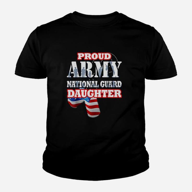 Usa Proud Army National Guard Daughter Youth T-shirt