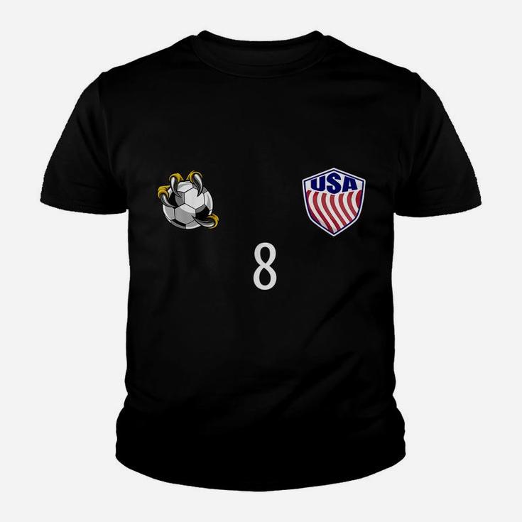Usa Training  Number 8 Front And Back Design Youth T-shirt