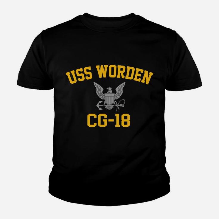 Uss Worden Cg-18 Youth T-shirt