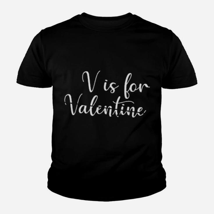 V Is For Valentine Vodka Youth T-shirt