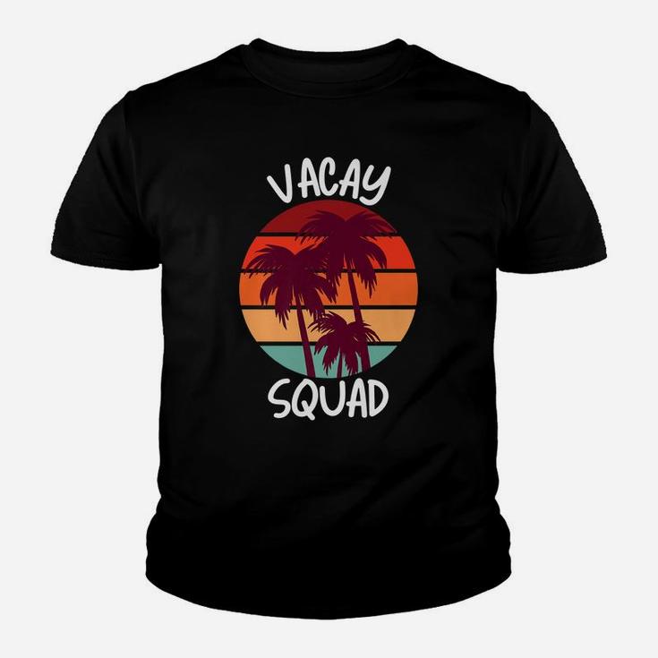 Vacay Squad Summer Vacation Family Friends Trip Palm Trees Youth T-shirt