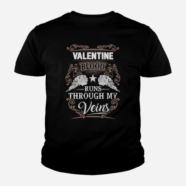 Valentine Blood Runs Through My Veins Youth T-shirt