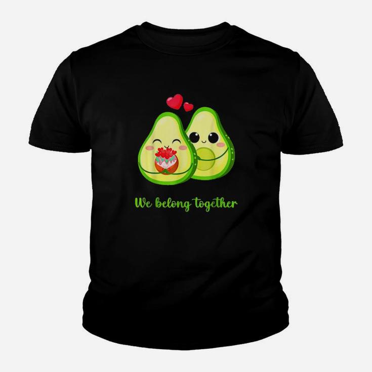Valentine Day Cute In Love Avocados Youth T-shirt