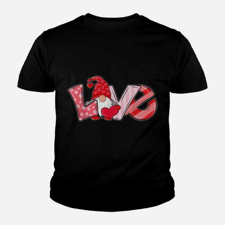 Valentine's Day Gnome Love Funny Gifts Youth T-shirt