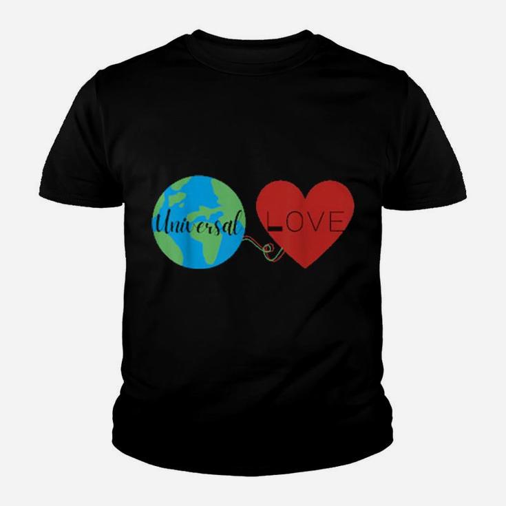 Valentines Day Love Is Universal Diverse February Youth T-shirt