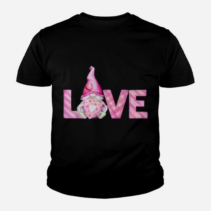 Valentine's Day Shirt Gnome Love Funny Gifts Youth T-shirt