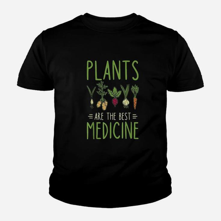 Vegan Plants Are The Best Medicine Plant Based Powered Youth T-shirt