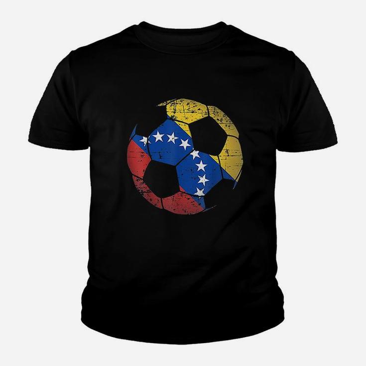 Venezuela Soccer Ball Flag Jersey Youth T-shirt