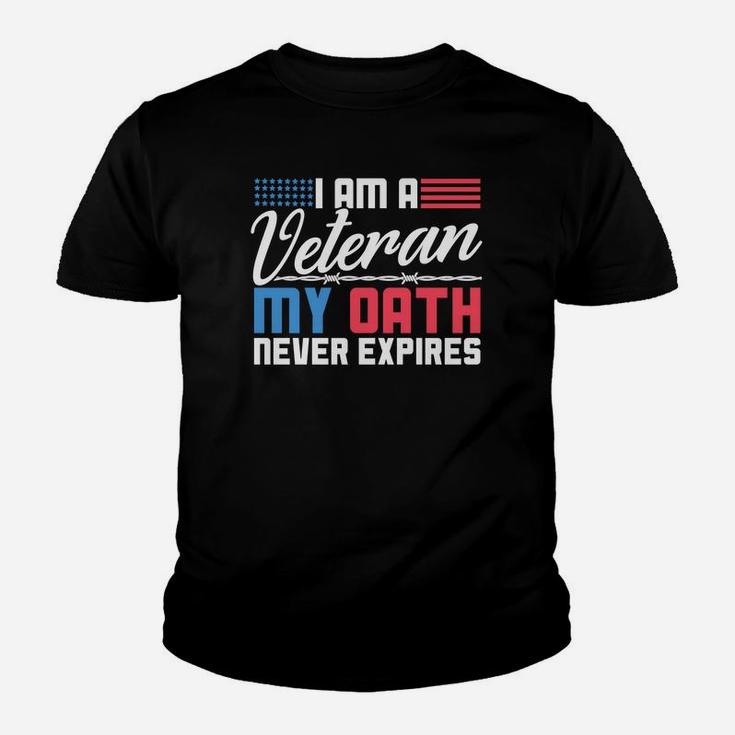 Veteran Shirt For Men And Women My Oath Never Expires Tee Youth T-shirt