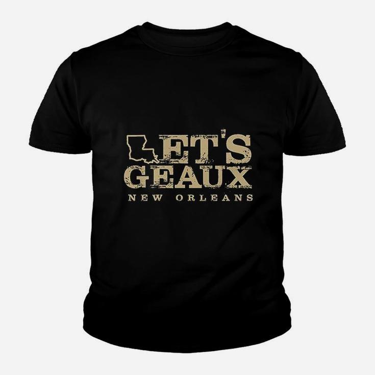 Vibeink Lets Geaux New Orleans Football Fans Youth T-shirt