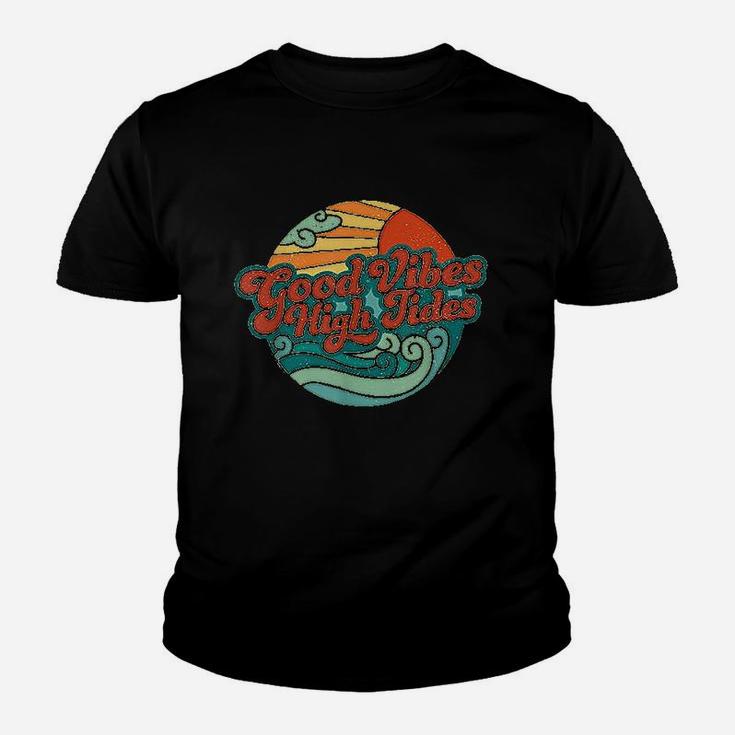 Vibes High Tides Retro 60S Summer Gift Youth T-shirt