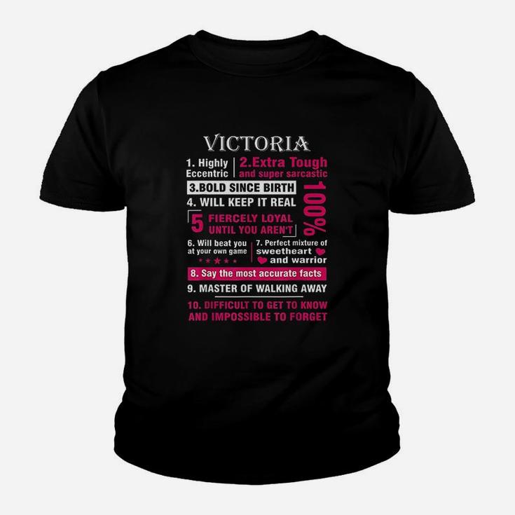 Victoria Highly Eccentric 10 Facts Youth T-shirt
