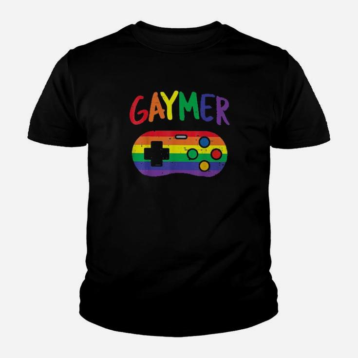 Video Game Controller Funny Lgbt Pride Gay Gamer Youth T-shirt