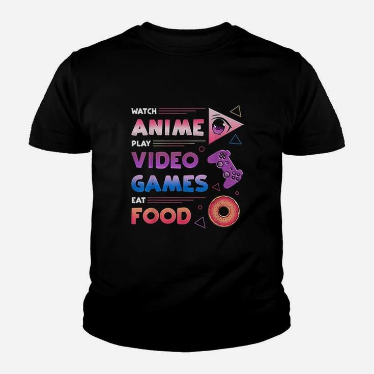Video Games And Food Gamer Youth T-shirt