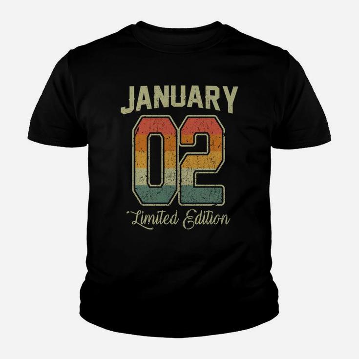 Vintage 18Th Birthday Gift January 2002 Sports Jersey Youth T-shirt