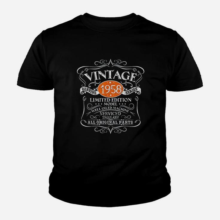 Vintage 1958 63Rd Birthday Gift Men Women Original Design Youth T-shirt