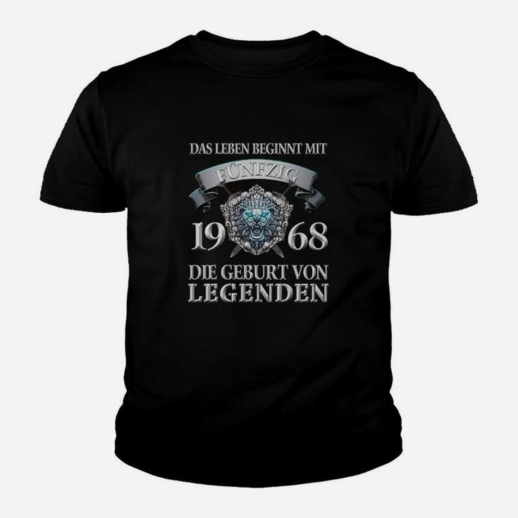 Vintage 1968 Geburtsjahr Legenden Kinder Tshirt, Retro Look Design