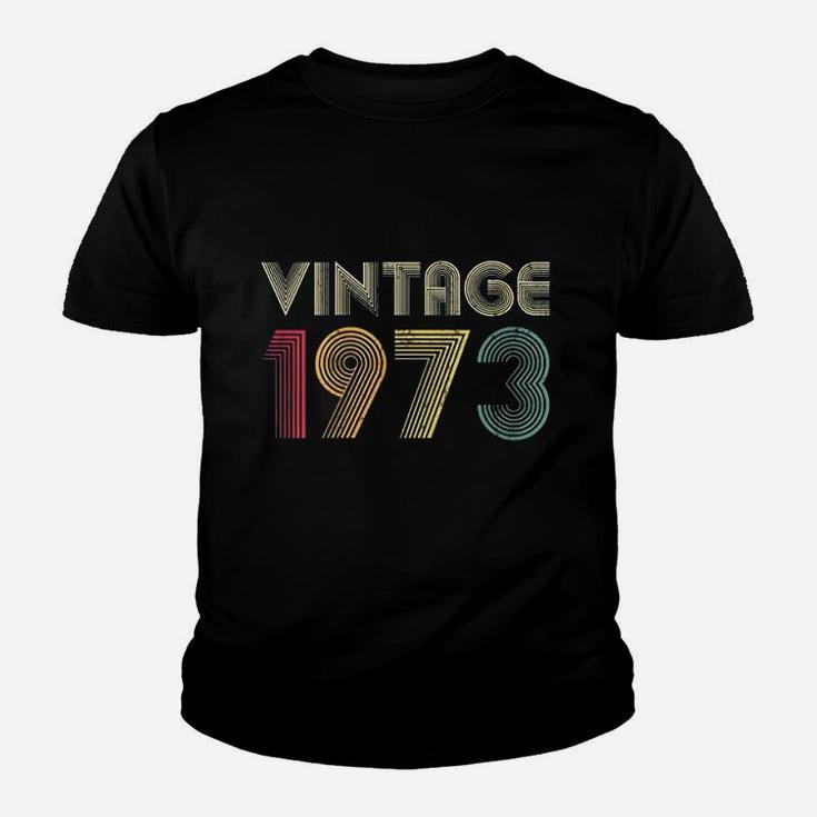 Vintage 1973 48Th Birthday Gift Retro 48 Years Old Mom Dad Youth T-shirt