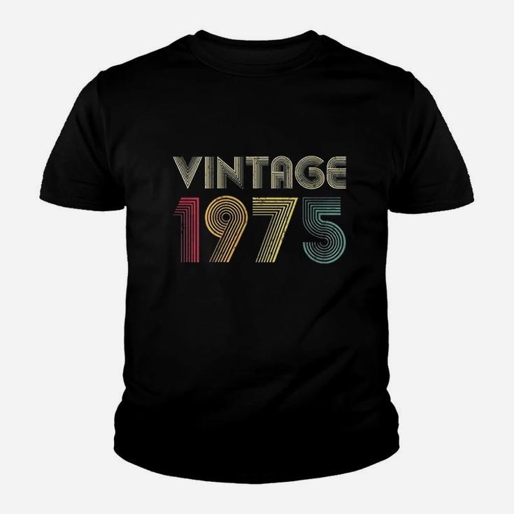 Vintage 1975 46Th Birthday Gift Retro 46 Years Old Mom Dad Youth T-shirt
