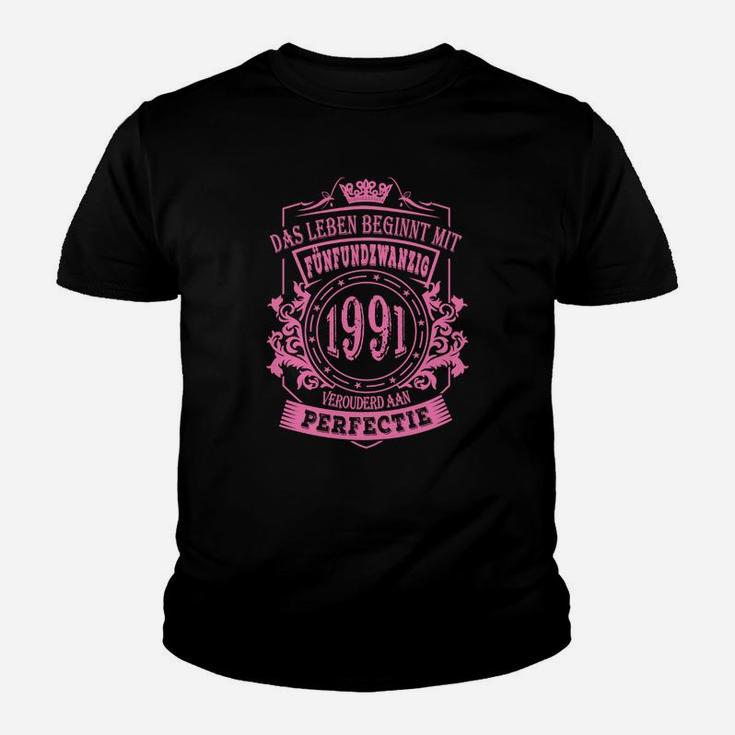 Vintage 1991 Geburtsjahr Perfektion Kinder Tshirt, Retro Look Tee