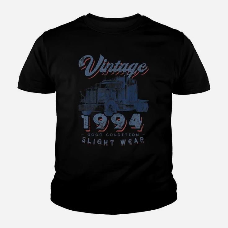 Vintage 1994 Trucker Big Rig Truck Driver 27Th Birthday Youth T-shirt