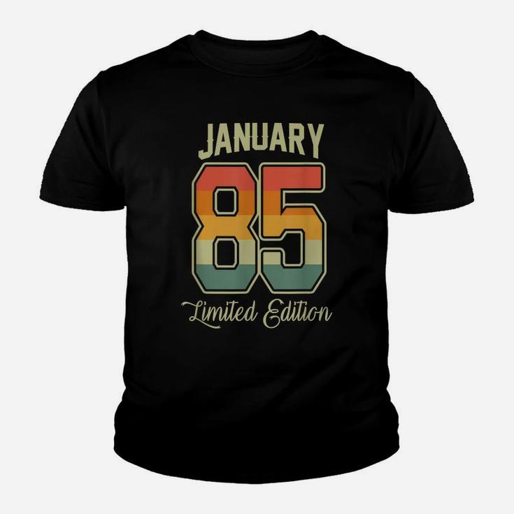 Vintage 35Th Birthday Gift January 1985 Sports Jersey Youth T-shirt