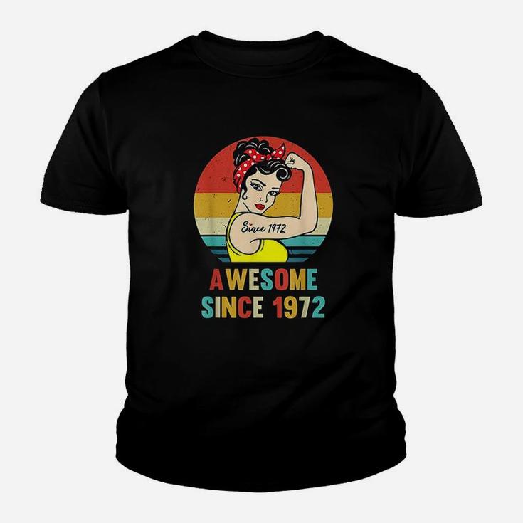 Vintage 49Th Birthday 1972 Women Gift For 49 Year Old Woman Youth T-shirt