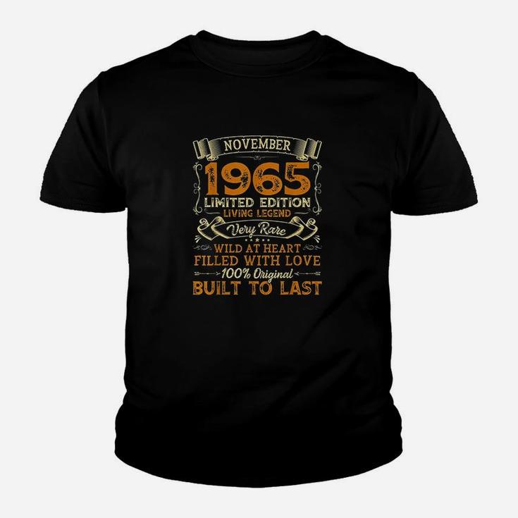 Vintage 56Th Birthday November 1965 Youth T-shirt