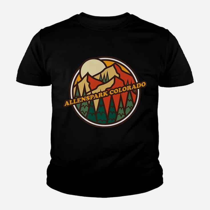 Vintage Allenspark, Colorado Mountain Hiking Souvenir Print Youth T-shirt
