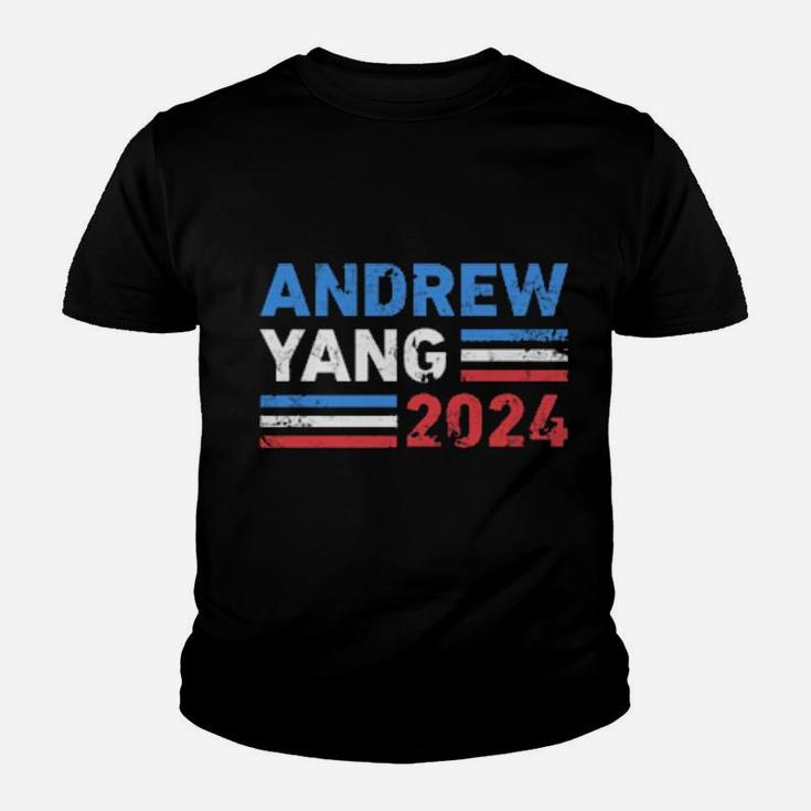 Vintage Andrew Yang 2024 Distressed Retro Yang 2024 Youth T-shirt