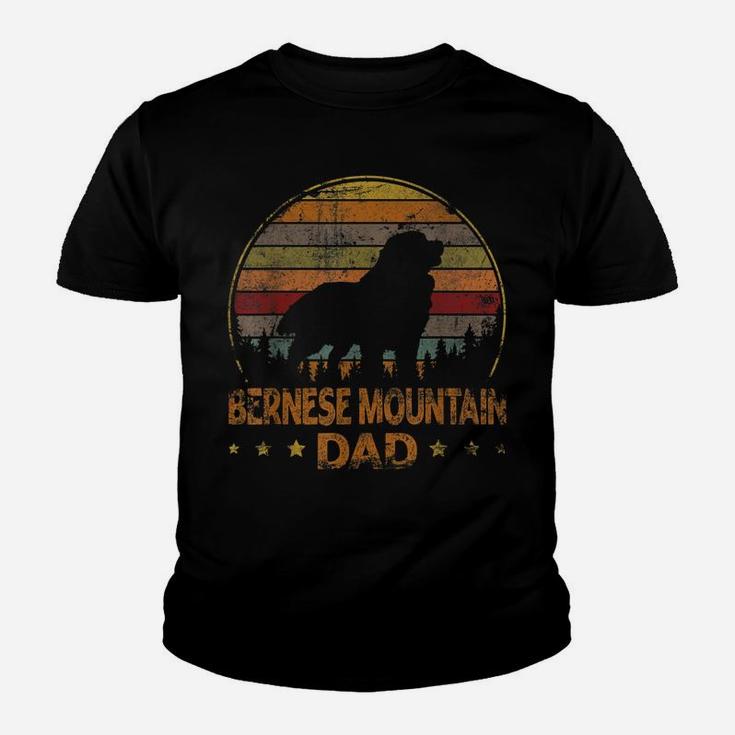 Vintage Bernese Mountain Dog Dad Retro Dog Father's Day Youth T-shirt