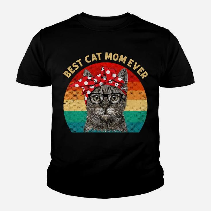 Vintage Best Cat Mom Ever  - Best Cat Mom Ever Women Youth T-shirt