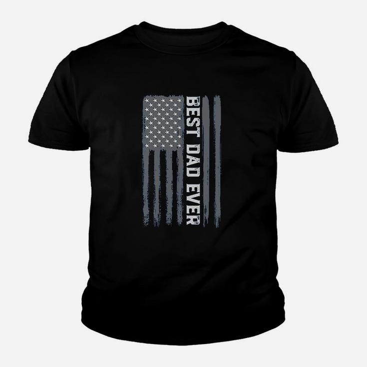 Vintage Best Dad Ever American Flag Youth T-shirt