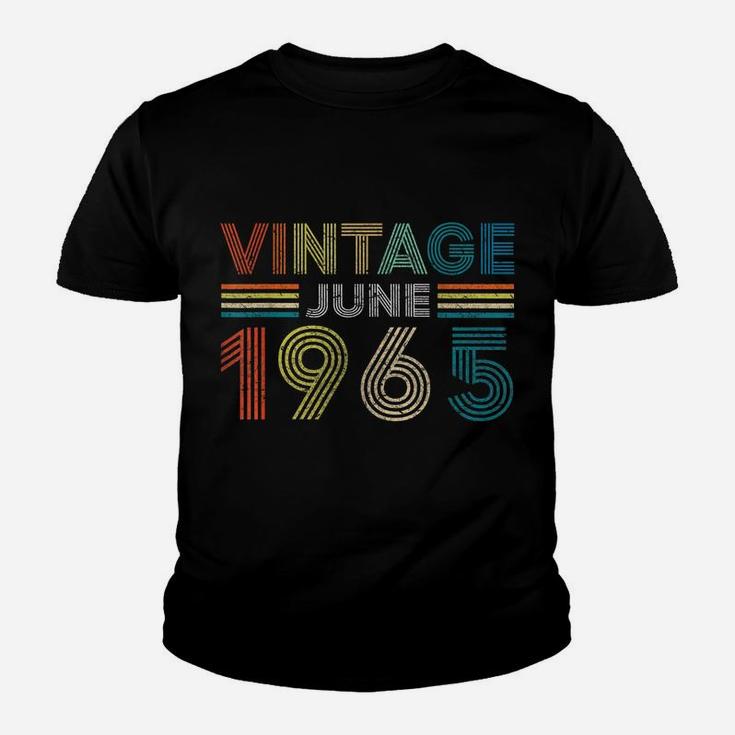 Vintage Born In June 1965 Man Myth Legend 55 Years Old Youth T-shirt