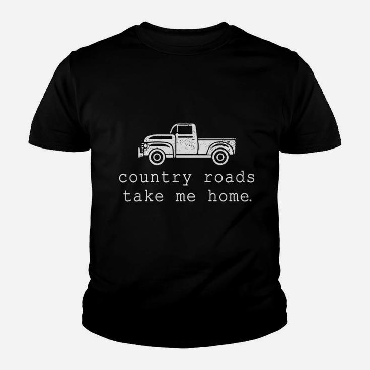Vintage Country Roads Take Me Home Youth T-shirt