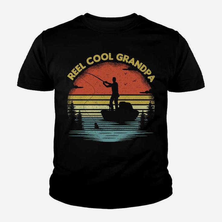Vintage Fishing Lover Retro Reel Cool Grandpa Fishing Sweatshirt Youth T-shirt