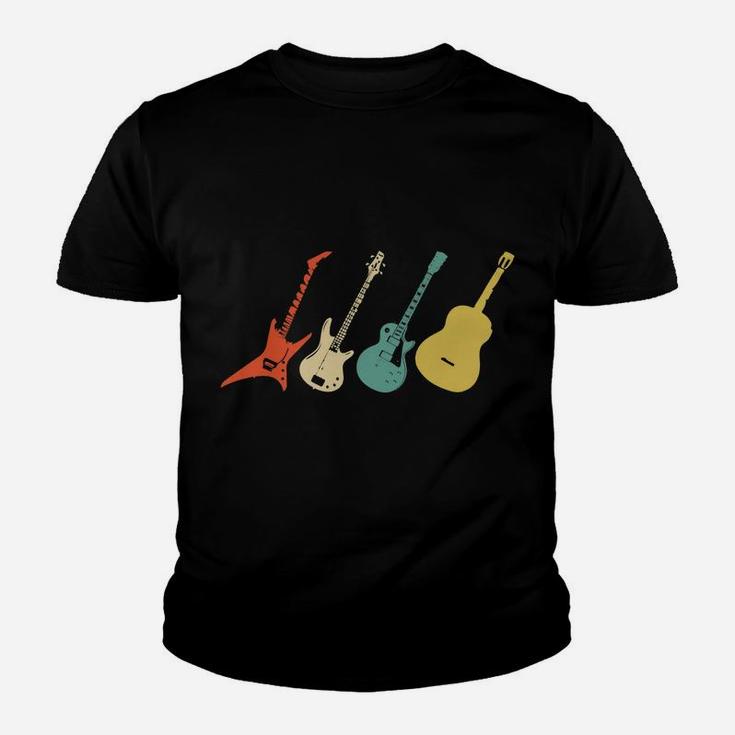 Vintage Guitar Acoustic And Electric Guitar Instrument Gift Youth T-shirt