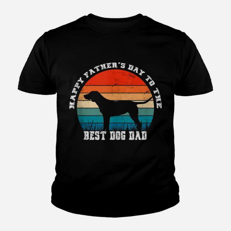Vintage Happy Father’S Day To The Best Dog Dad Youth T-shirt