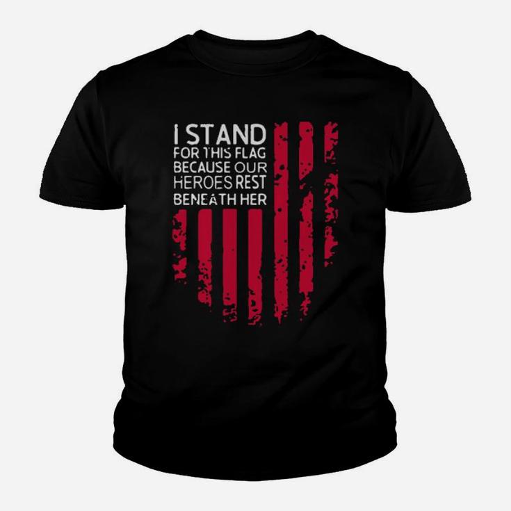 Vintage I Stand For This Flag Youth T-shirt