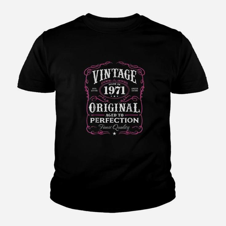 Vintage Made In 1971 47Th Birthday Gift Youth T-shirt
