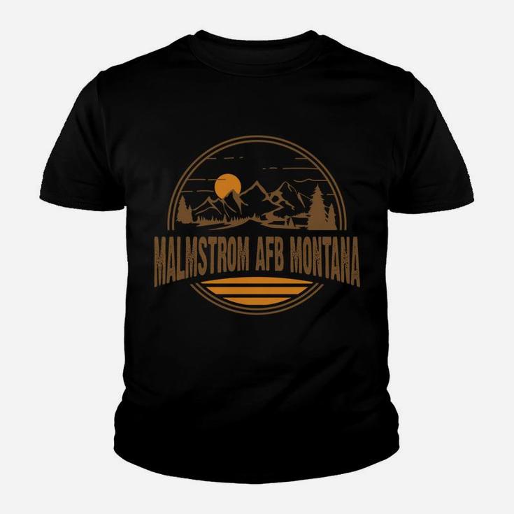 Vintage Malmstrom Afb, Montana Mountain Print Youth T-shirt