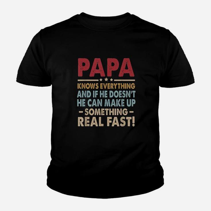 Vintage Papa Know Everything Youth T-shirt