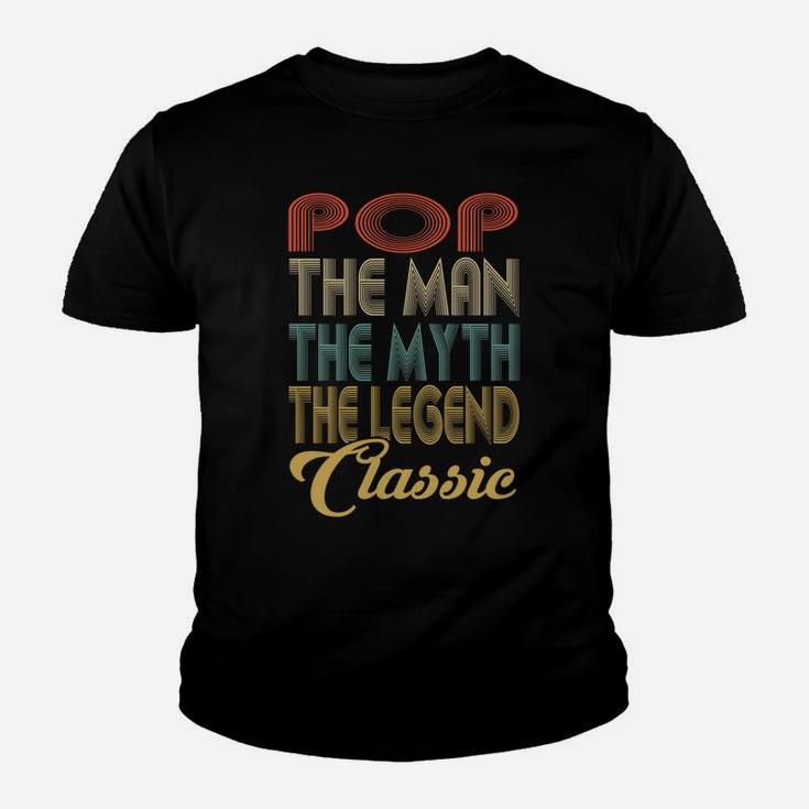 Vintage Pop The Man Myth Legend Grandpa Gift Retro Youth T-shirt